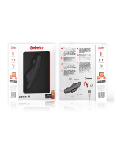 ONINDER - VIBRATEUR RECHARGEABLE MANILA PANTY 9 VITESSES 9,6 CM X 2,6 CM - APPLICATION GRATUITE