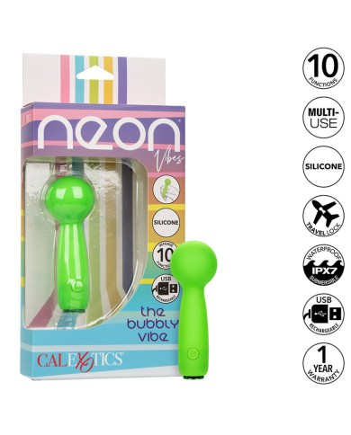 CALEXOTICS - NEON VIBES LE BUBBLY VIBE MINI MASSEUR 10 VIBRATIONS VERT