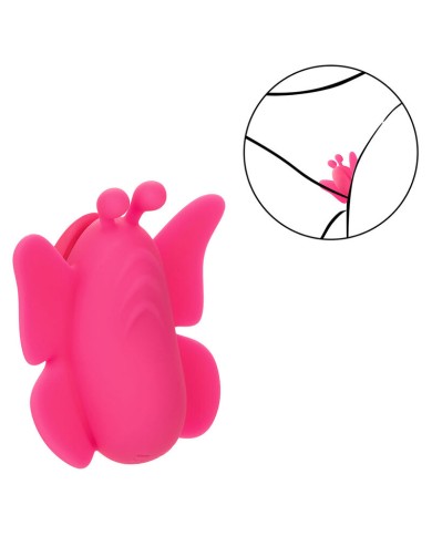 CALEXOTICS - NEON VIBES FLUTTER VIBE STIMULATEUR 10 VIBRATIONS ROSE