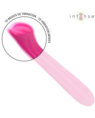 INTENSE - PATY VIBRATEUR 19 CM FLEXIBLE 10 VIBRATIONS MODÈLE 2 ROSE