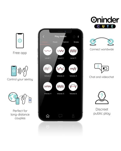 ONINDER CUTE - VIBRATEUR CLITORISÉ LOVE BUNNY G-SPOT - APPLICATION MONDIALE GRATUITE