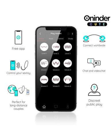 ONINDER CUTE - ŒUF VIBRANT LOVE PLEASURE - PIERRES EN SILICONE ROTATIVES - APPLICATION MONDIALE GRATUITE