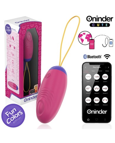 ONINDER CUTE - ŒUF EN SILICONE À VIBRATIONS ET TAPOTEMENTS - APPLICATION MONDIALE GRATUITE