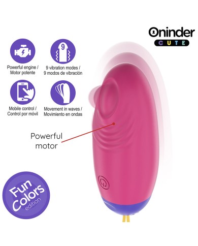 ONINDER CUTE - ŒUF EN SILICONE À VIBRATIONS ET TAPOTEMENTS - APPLICATION MONDIALE GRATUITE