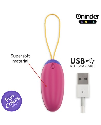 ONINDER CUTE - ŒUF EN SILICONE À VIBRATIONS ET TAPOTEMENTS - APPLICATION MONDIALE GRATUITE