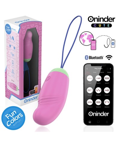 ONINDER CUTE - ŒUF EN SILICONE VIBRANT ET ROTATIF À 360° - APPLICATION MONDIALE GRATUITE