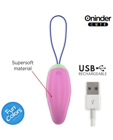 ONINDER CUTE - ŒUF EN SILICONE VIBRANT ET ROTATIF À 360° - APPLICATION MONDIALE GRATUITE