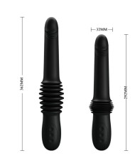 PRETTY LOVE - VIBRATEUR PAZUZU 3 MODES DE POUSSÉE NOIR