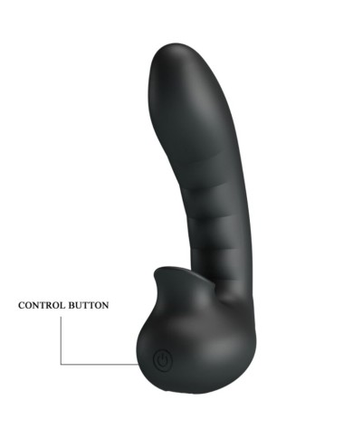 PRETTY LOVE - HOBGOBLIN BOÎTE À DOIGTS VIBRANTS 12 VIBRATIONS + STIMULATEUR DE CLITORIS NOIR