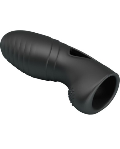 PRETTY LOVE - ALAN VIBRATEUR DE DOIGTS EN SILICONE NOIR