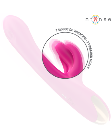 INTENSE - BRITNEY VIBRATEUR LAPIN MULTIFONCTION 23 CM ROSE