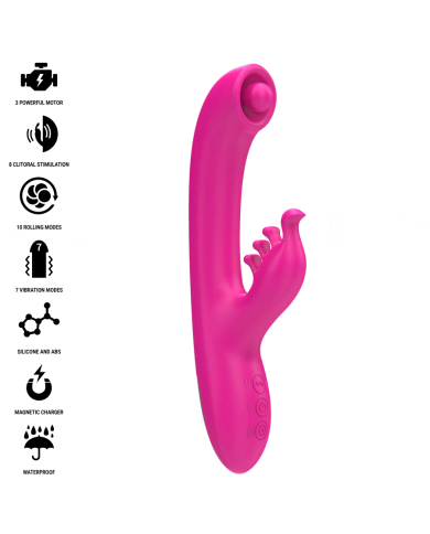 INTENSE - CHRISTINA VIBRATEUR LAPIN MULTIFONCTION 22,5 CM ROSE