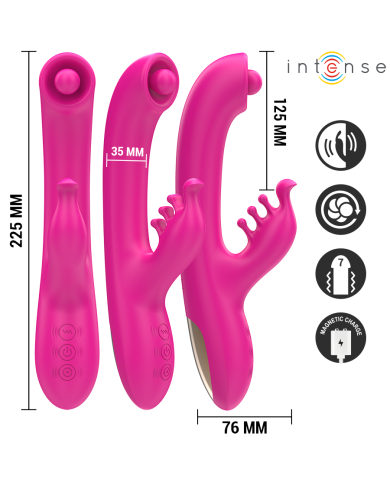INTENSE - CHRISTINA VIBRATEUR LAPIN MULTIFONCTION 22,5 CM ROSE