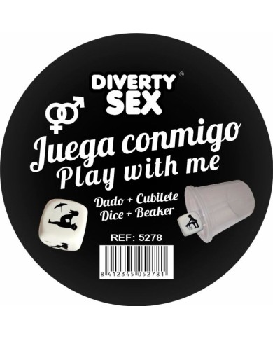 DIABLO PICANTE - DÉ DUR BLANC AVEC POSITIONS ET CUBE