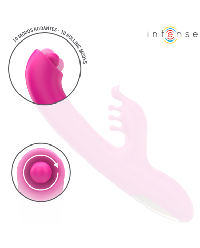 INTENSE - CHRISTINA VIBRATEUR LAPIN MULTIFONCTION 22,5 CM ROSE