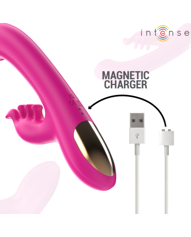 INTENSE - CHRISTINA VIBRATEUR LAPIN MULTIFONCTION 22,5 CM ROSE