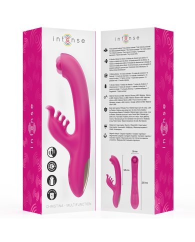 INTENSE - CHRISTINA VIBRATEUR LAPIN MULTIFONCTION 22,5 CM ROSE
