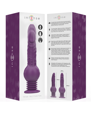 INTENSE - VIBRATEUR MULTIFONCTION TATUM AVEC VIBRATION DE HAUT EN BAS 24 CM VIOLET