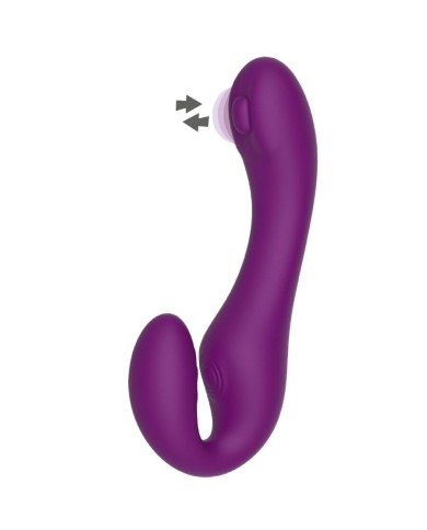 XOCOON - VIBRATEUR SANS STRAPLESS 2 EN 1 AVEC TÉLÉCOMMANDE VIOLET