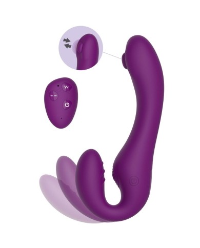 XOCOON - VIBRATEUR SANS STRAPLESS 2 EN 1 AVEC TÉLÉCOMMANDE VIOLET