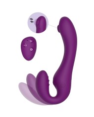 XOCOON - VIBRATEUR SANS STRAPLESS 2 EN 1 AVEC TÉLÉCOMMANDE VIOLET
