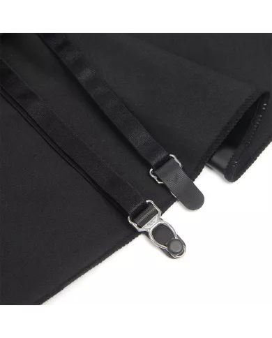 SUBBLIME - 957704 ROBE EN CUIR À FERMETURE ÉCLAIR EN DENTELLE NOIRE S/M