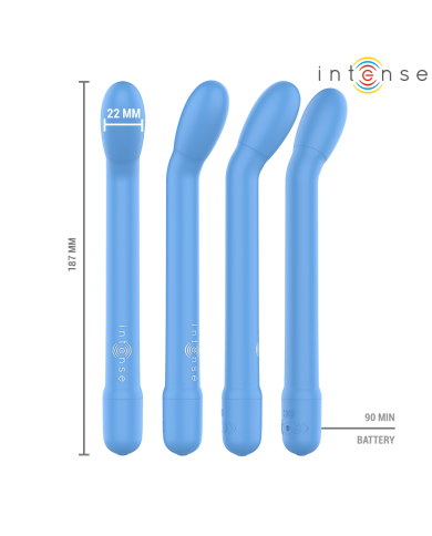 INTENSE - STIMULATEUR DE POINT G RECHARGEABLE KARLIE BLEU