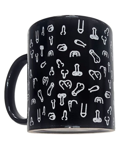 DIABLO PICANTE - TASSE À PÉNIS NOIR 370 ML