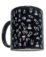 DIABLO PICANTE - TASSE À PÉNIS NOIR 370 ML