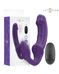 INTENSE - JILL DOUBLE VIBRATEUR 20 CM VIOLET TÉLÉCOMMANDE