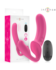 INTENSE - AMY DOUBLE VIBRATEUR 20 CM ROSE TÉLÉCOMMANDE