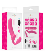 INTENSE - AMY DOUBLE VIBRATEUR 20 CM ROSE TÉLÉCOMMANDE