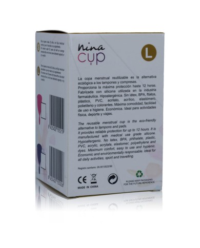 NINA KIKÍ - COUPE MENSTRUELLE ROSE - TAILLE L
