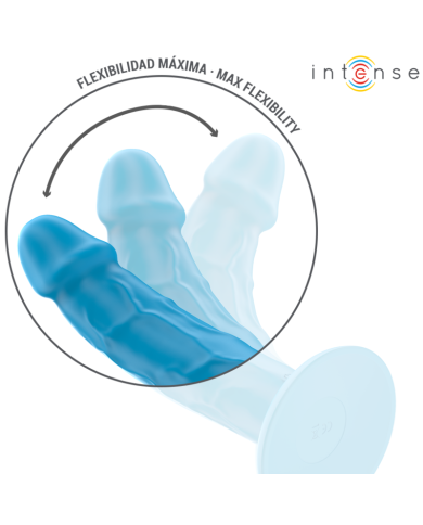 INTENSE - PHOEBE VIBRATEUR RÉALISTE 10 VIBRATIONS TÉLÉCOMMANDE BLEU