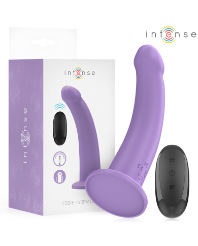 INTENSE - EDDIE VIBRATEUR 17,5 CM 10 VIBRATIONS VIOLET TÉLÉCOMMANDE