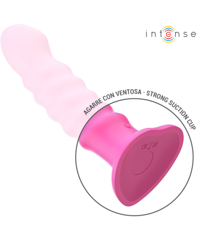 INTENSE - CINDY VIBRATEUR TAILLE L DESIGN SPIRALE 10 VIBRATIONS ROSE TÉLÉCOMMANDE