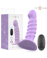 INTENSE - BRENDA VIBRATEUR TAILLE M DESIGN SPIRALE 10 VIBRATIONS VIOLET TÉLÉCOMMANDE