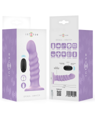 INTENSE - BRENDA VIBRATEUR TAILLE M DESIGN SPIRALE 10 VIBRATIONS VIOLET TÉLÉCOMMANDE