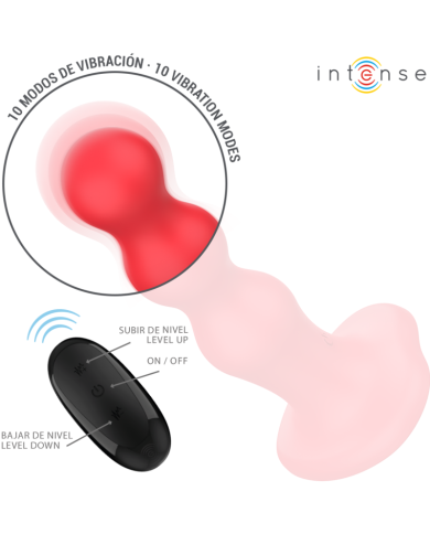 INTENSE - CODY VIBRATEUR AVEC VENTOUSE TÉLÉCOMMANDE ROUGE