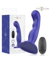INTENSE - SHORTY VIBRATEUR AVEC VENTOUSE TÉLÉCOMMANDE BLEUE