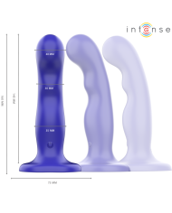 INTENSE - SHORTY VIBRATEUR AVEC VENTOUSE TÉLÉCOMMANDE BLEUE