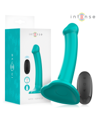 INTENSE - KATIE VIBRATEUR AVEC VENTOUSE 10 VIBRATIONS TÉLÉCOMMANDE BLEUE