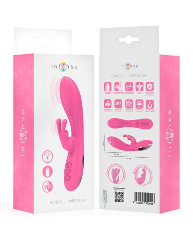 INTENSE - RANDALL VIBRATEUR RABBIT 10 VIBRATIONS ROSE