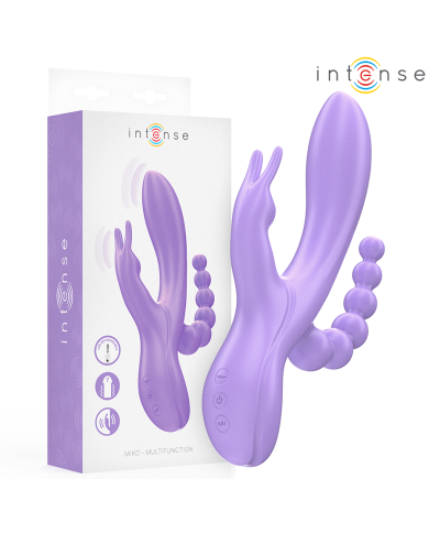 INTENSE - MIKO TRIPLE VIBRATEUR LAPIN & STIMULATEUR & ANAL 7 VIBRATIONS VIOLET