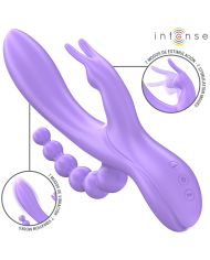 INTENSE - MIKO TRIPLE VIBRATEUR LAPIN & STIMULATEUR & ANAL 7 VIBRATIONS VIOLET