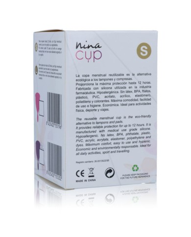 NINA KIKÍ - COUPE MENSTRUELLE ROSE - TAILLE S