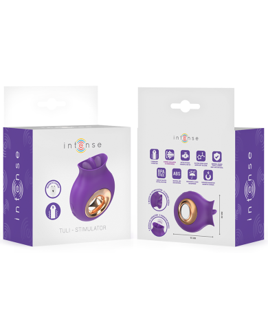 INTENSE - TULI STIMULATEUR CLITORIS 9 VIBRATIONS & 9 OSCILLATIONS VIOLET
