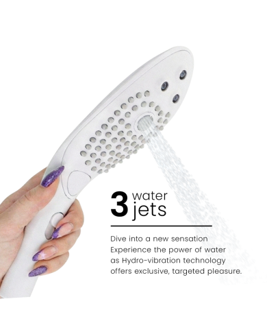 WOMANIZER - POMMEAU DE DOUCHE STIMULANT CLITORIAL WAVE BLANC