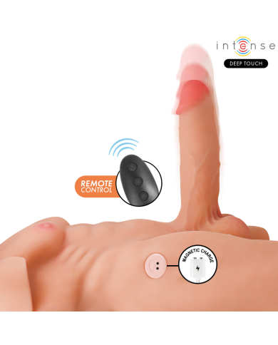 INTENSE DEEP TOUCH - TORSE MARTY AVEC ANUS ET GODEMICHET RÉALISTE AVEC POUSSE ET VIBRATION, TÉLÉCOMMANDE, 6,2 KG