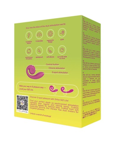 SNAIL VIBE - GIZI LITE VIBRATEUR ROSE DOUBLE POINT G ET CLITORIAL